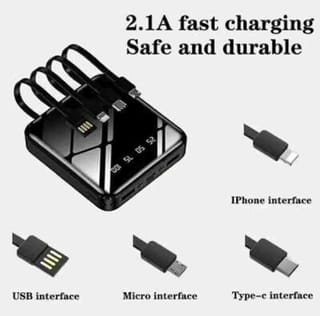 Smart Mini Power Bank (20000mAh) 20 হাজার এম্পিয়ার মিনি স্মার্ট পাওয়ার ব্যাংক ! সাথে টর্চ লাইট। 2