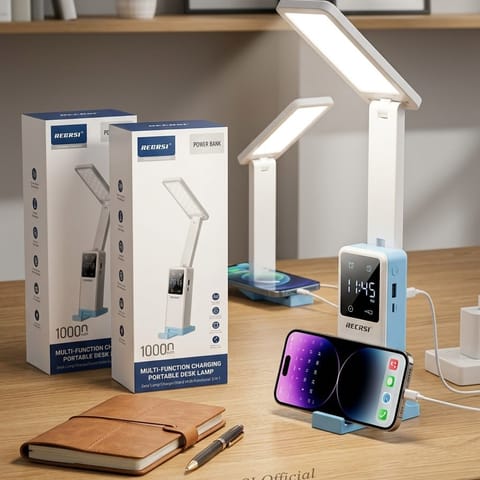 RECRSI Power Bank 3-in-1 Smart Desk Lamp with 10000 mAh 13251