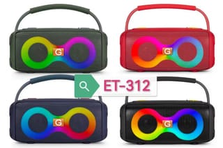 𝗝𝗕𝗟 𝗘𝗧-𝟑𝟏𝟐 𝗕𝗹𝘂𝗲𝘁𝗼𝗼𝘁𝗵 𝗦𝗽𝗲𝗮𝗸𝗲𝗿 🎧🔥ET-312 Compact Party Speaker – Dual Bass Drivers, RGB Lights, Wireless Bluetooth 2