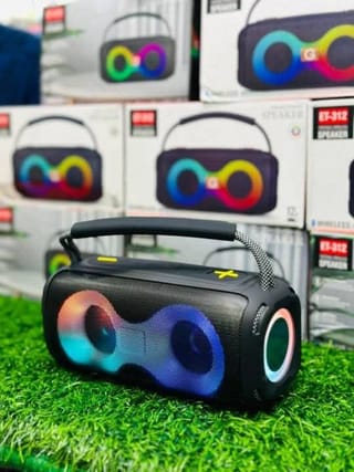 𝗝𝗕𝗟 𝗘𝗧-𝟑𝟏𝟐 𝗕𝗹𝘂𝗲𝘁𝗼𝗼𝘁𝗵 𝗦𝗽𝗲𝗮𝗸𝗲𝗿 🎧🔥ET-312 Compact Party Speaker – Dual Bass Drivers, RGB Lights, Wireless Bluetooth 3