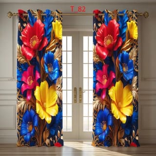 3D প্রিন্ট প্রিমিয়াম পর্দা 2 Piece 3D Print Premium curtain 2 2