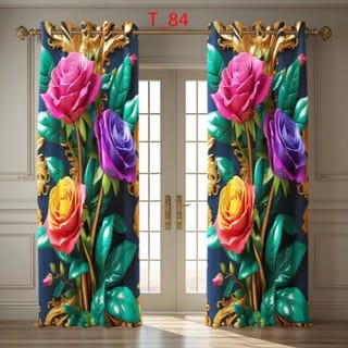 3D প্রিন্ট প্রিমিয়াম পর্দা 2 Piece 3D Print Premium curtain 2 4