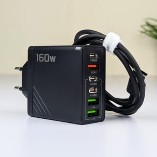 160W Super Fast Multi-Port GaN Charger with 6-in-1 Power Delivery & Type-C Cable 2