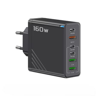 160W Super Fast Multi-Port GaN Charger with 6-in-1 Power Delivery & Type-C Cable 3
