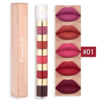 CMAADU 5 In 1 Matte Liquid Lipstick Set 3