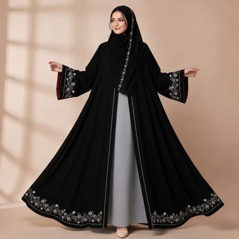 প্রিমিয়াম টু-পিস এমব্রয়ডারি কটি সেট