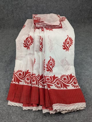 Festive Special Premium Half-Silk Print Saree Combo 2