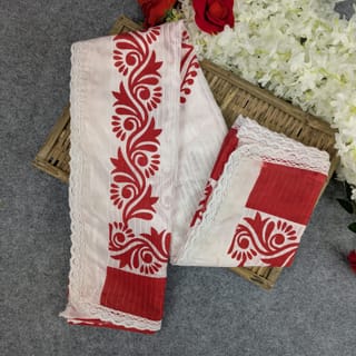 Festive Special Premium Half-Silk Print Saree Combo 4