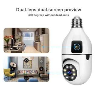 V380 SQ002 3MP Bulb Camera Wi-Fi IP Camera 3