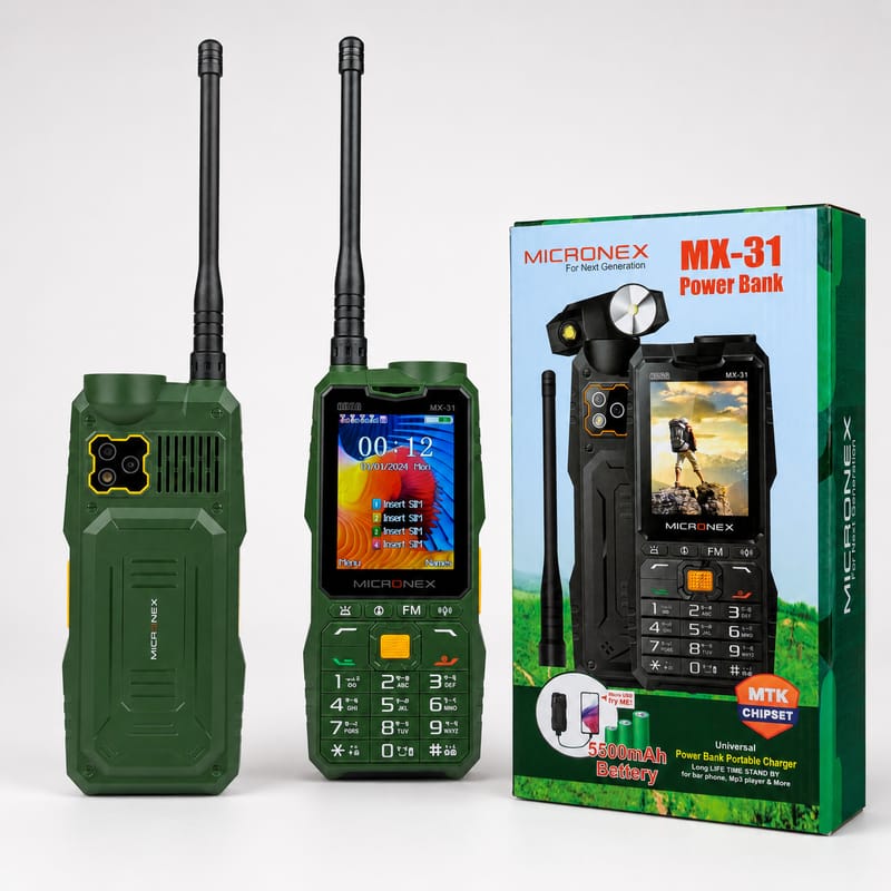 Micronex MX31 Phone Network Antenna Mobile 5500mAh Battery 4 SIM