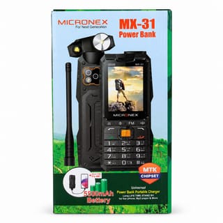 Micronex MX31 Phone Network Antenna Mobile 5500mAh Battery 4 SIM 4