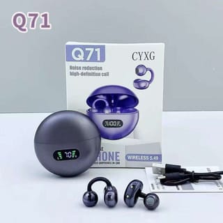  Q71 Wireless Earbuds With Digital Display Ear clip    2
