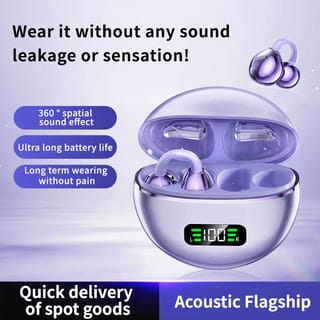  Q71 Wireless Earbuds With Digital Display Ear clip    3