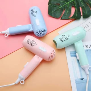 Cartoon Fashion Hair Dryer for Children/Students/Dormitories/Travel Portable Foldable 2-speed Home Hair Dryer 2