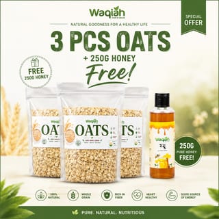 Big Offer 3 pcs Combo Baby Oats & Free 250ML Honey 2