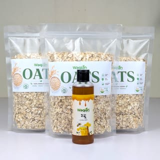Big Offer 3 pcs Combo Baby Oats & Free 250ML Honey 4