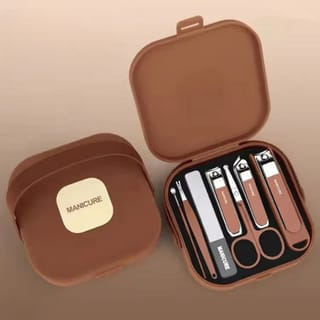 Premium 8-Piece Manicure and Pedicure Set | Stainless Steel Nail Clippers & Grooming Kit with Elegant Portable Travel Case 2