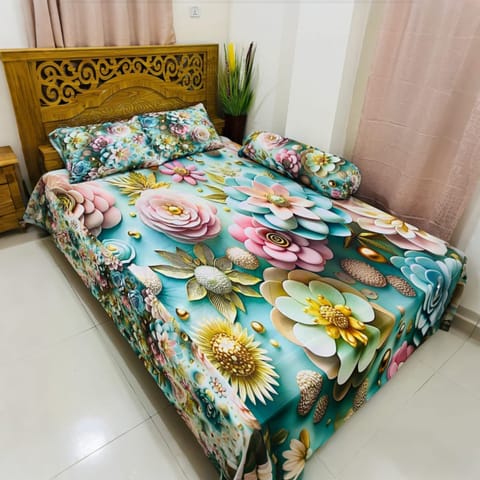 Water Proof China Premium 3D Design Bed Sheet