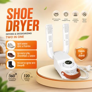Electric Shoes Dryer 220V Portable Fold-able 1