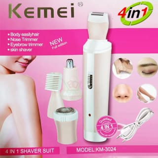 Kemei KM-3024 4 in 1 Rechargeable Trimmer For Women 1