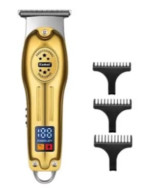 Kemei KM-223 Professional Zero-Gap Hair & Beard Trimmer for Men – High-Speed Motor, 2 Hrs Cordless Runtime with 5+ Guard Combs 3