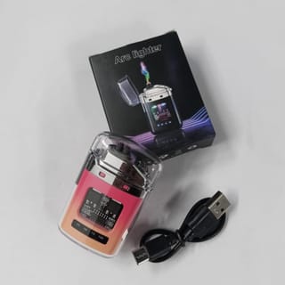 Transparent Double Arc USB Rechargeable Lighter 2