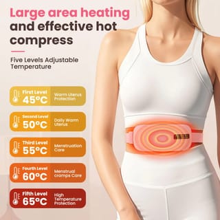 Menstrual Heating Pad – Electric Heat Therapy Belt for Period Pain Relief & Cramps (Reusable) 3