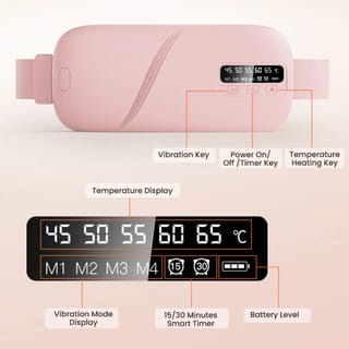 Menstrual Heating Pad – Electric Heat Therapy Belt for Period Pain Relief & Cramps (Reusable) 4