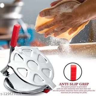 Puri Maker Machine/ Affix Stainless Steel Kitchen Press Roti 9741 3