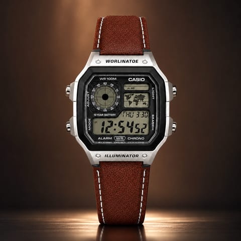 CASIO ILLUMINATOR LEATHER STRAP PREMIUM WATCH