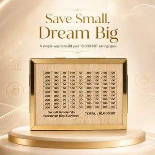 Wooden Money Saving Box (Piggy Bank) 10,000 tk 1