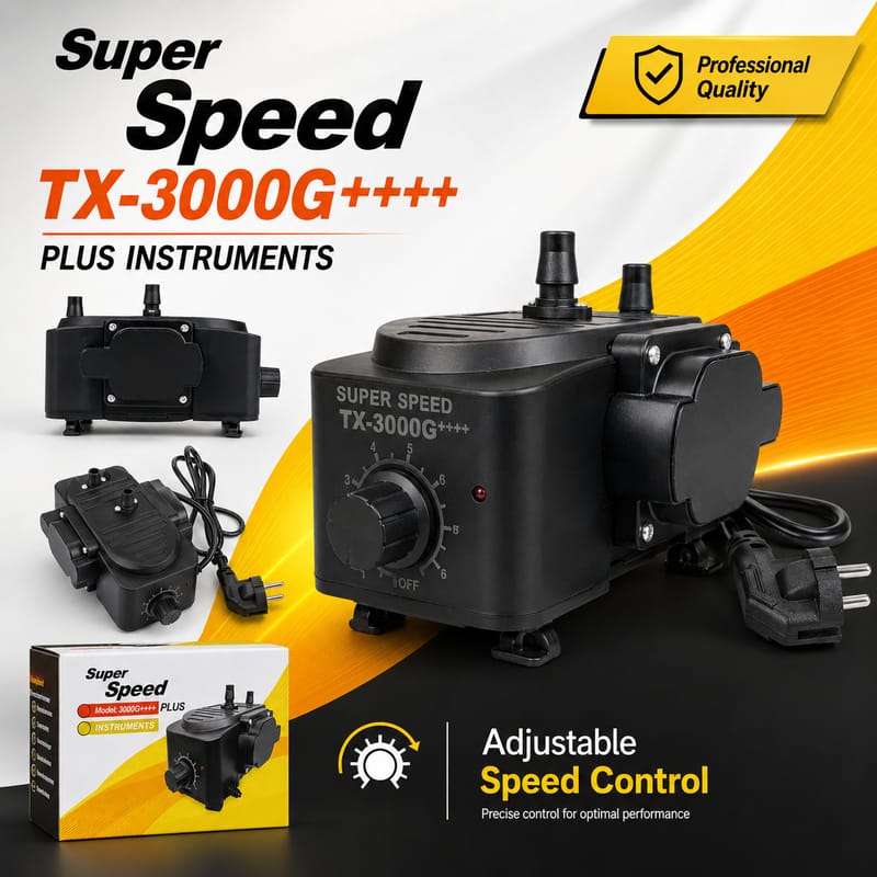 High Pressure Gas & Air Pump | Adjustable Mini Compressor-Super Speed TX-3000G++++ 