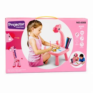 Little Hands Drawing Projector Table for Kids | Trace & Draw Educational Art Toy with Light | Safe ABS Doodle Board for Toddlers, Boys & Girls 5