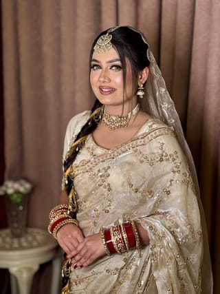 Indian Georgette Sharee with Blouse Piece 4