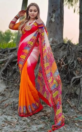 Soft Silk High Quality Sharee with Blouse Piece 2