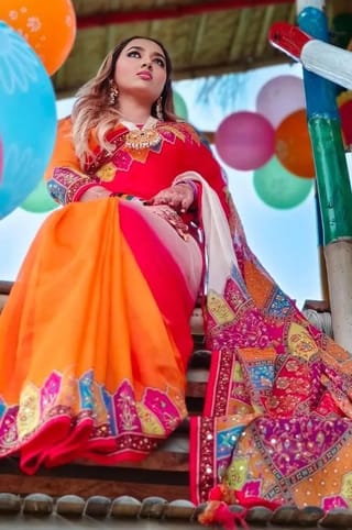 Soft Silk High Quality Sharee with Blouse Piece 4