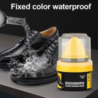 Leather Repair & Care Cream – Liquid Shoe Polish with Sponge, Universal Leather Balm for Shoes, Bags & Car Seats 3