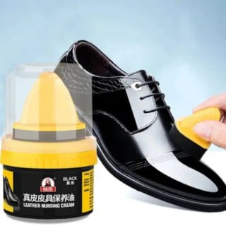 Leather Repair & Care Cream – Liquid Shoe Polish with Sponge, Universal Leather Balm for Shoes, Bags & Car Seats 1