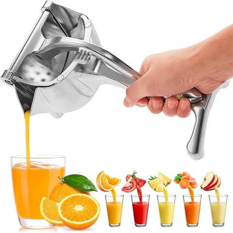  Handhold Press Fruit Juicer-Aluminium Steel Heavy Duty, Fruit Manual & Instant juicer