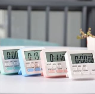 Digital Kitchen Timer & Stopwatch - 24-Hour Countdown Large LCD Display Loud Alarm Magnetic Back Retractable Stand Study Timer for Students Cooking Timer, Workout Stopwatch 2