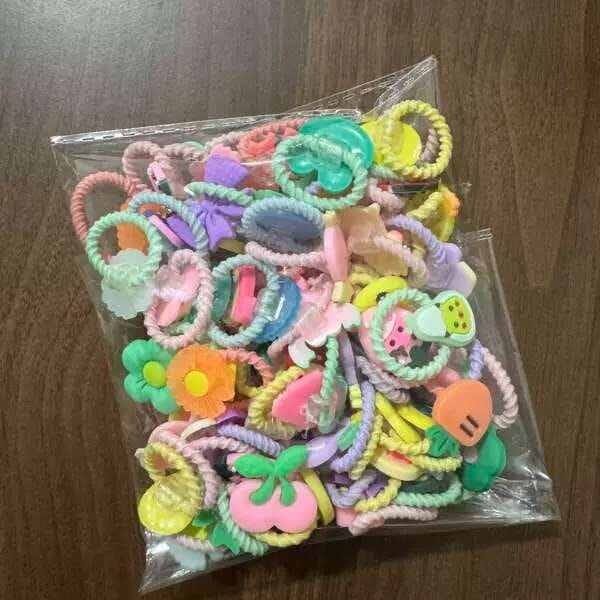 Multicolor Elastic Hair Bands For Girls (30 Pcs Set)!