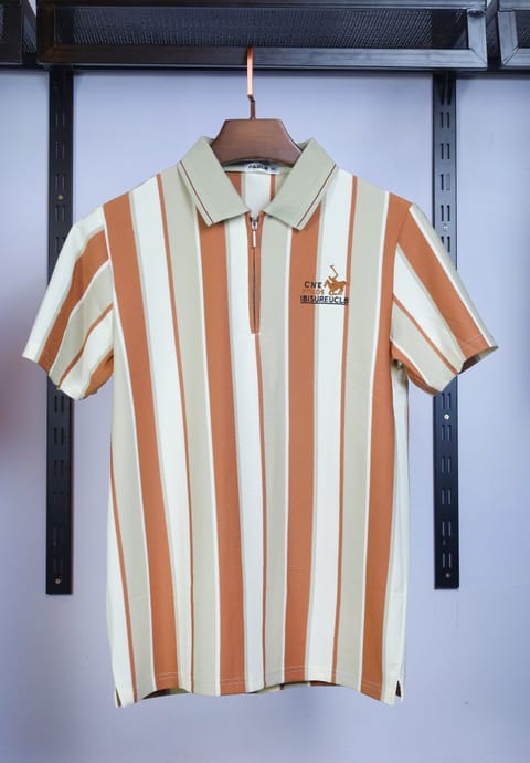 Stripe Polo T-Shirt