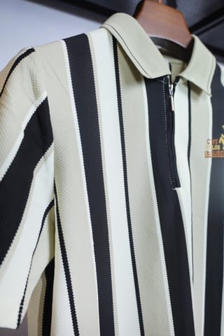 Stripe Polo T-Shirt 3