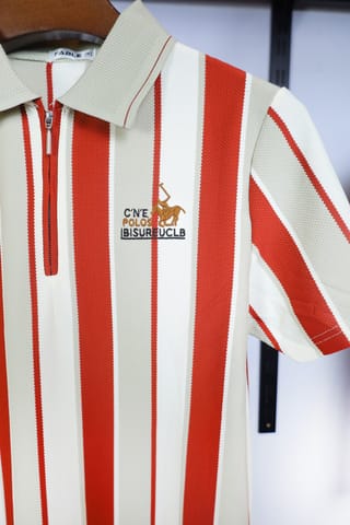 Stripe Polo T-shirt 2
