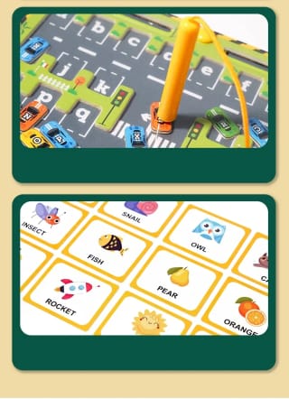 Magnetic Alphabet Car Parking Game 3