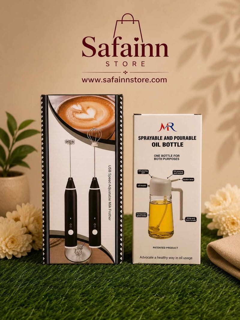Oil Jar & Coffee Foamer