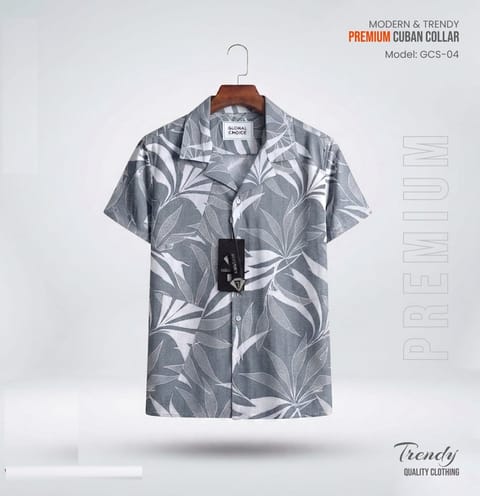 Premium Short Sleeve Cuban Collar Shirt