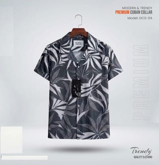 Premium Short Sleeve Cuban Collar Shirt 2