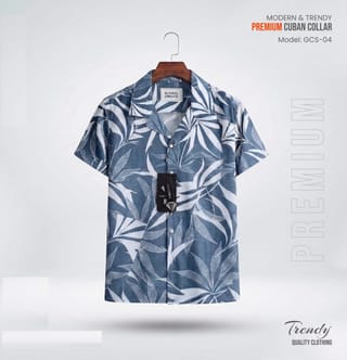 Premium Short Sleeve Cuban Collar Shirt 3