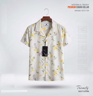 Premium Short Sleeve Cuban Collar Shirt 4